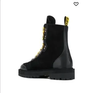 Off-White Leather Hiking Boots Size 10.5 Virgil Abloh MSRP: $1,490 Off-White Off-White Virgil Abloh Leather Hiking Boots 36 5.5  main image 4